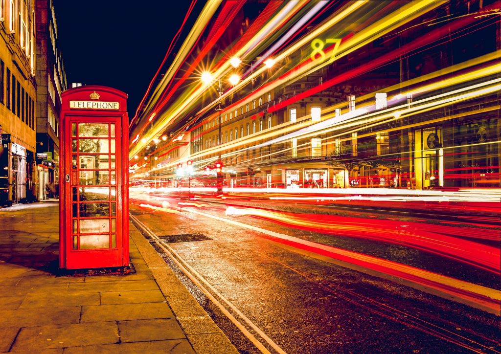 london british iconic telephone booth